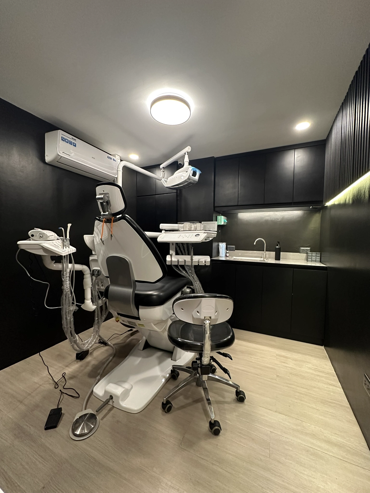 Completed dental clinic interior